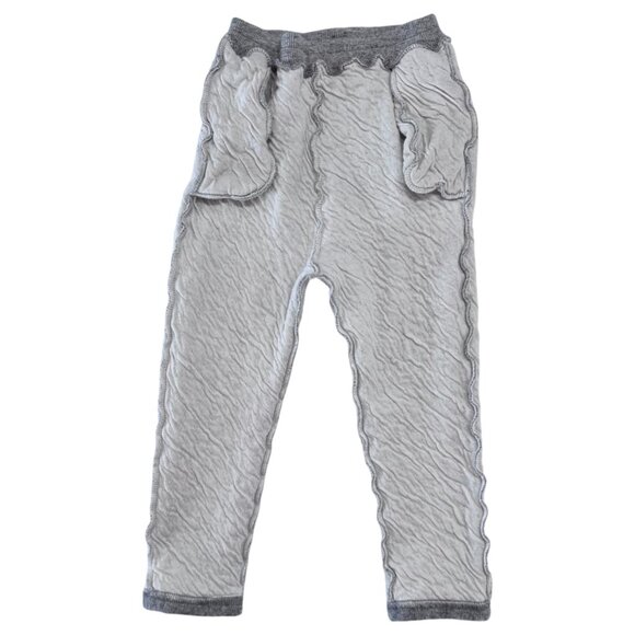 ATELIER BARN - PANTS - 60% ANGORA - LIGHT GREY - MADE IN FRANCE - Picture 3 of 6